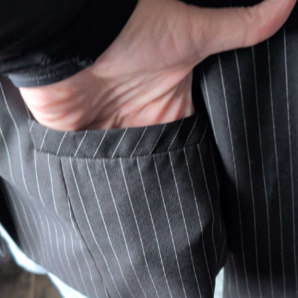 Kasper Black Pinstripe Blazer - Picture 2 of 5